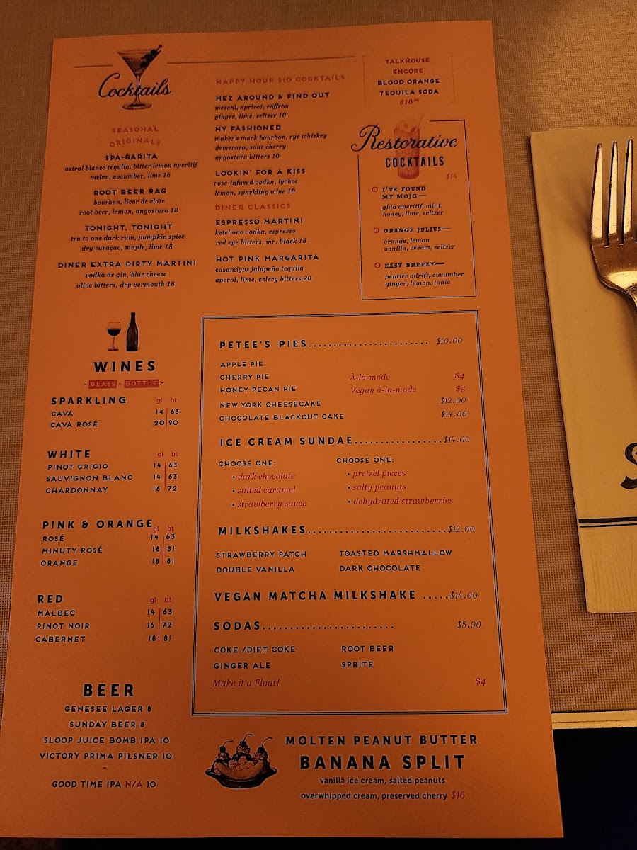 Soho Diner Menu - Image 3